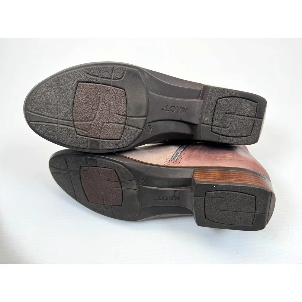 Naot Helm Ankle Boots Women 42 US‎ 11-11.5 Leather Zip Closure Round Toe Booties